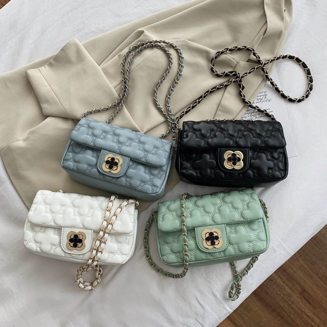 新しいファッションの女性用バッグ 青白 売買されたオークション情報 