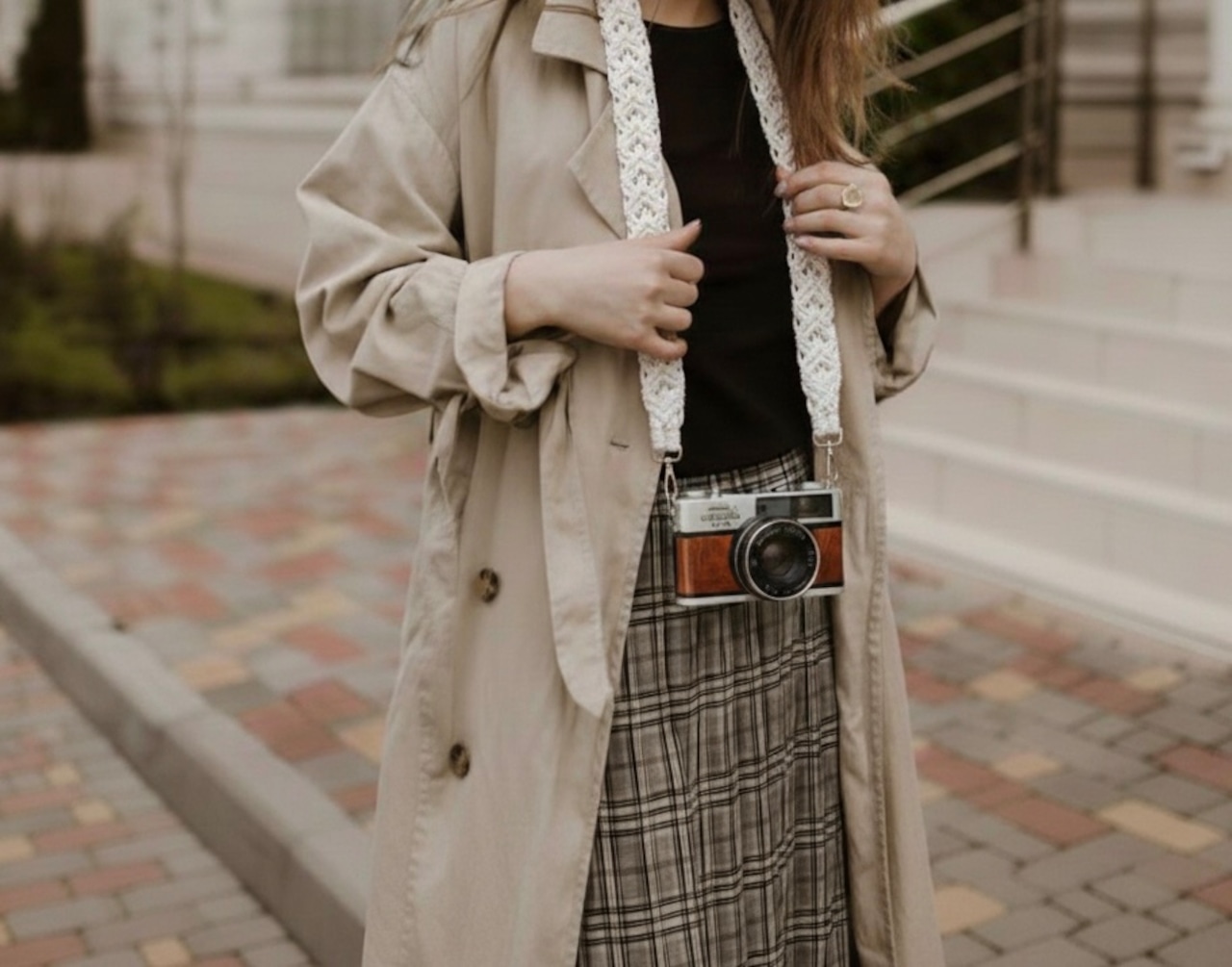 マクラメ・天然素材ストラップ