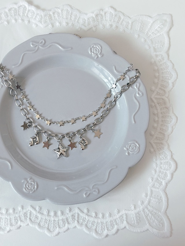 silver star necklace