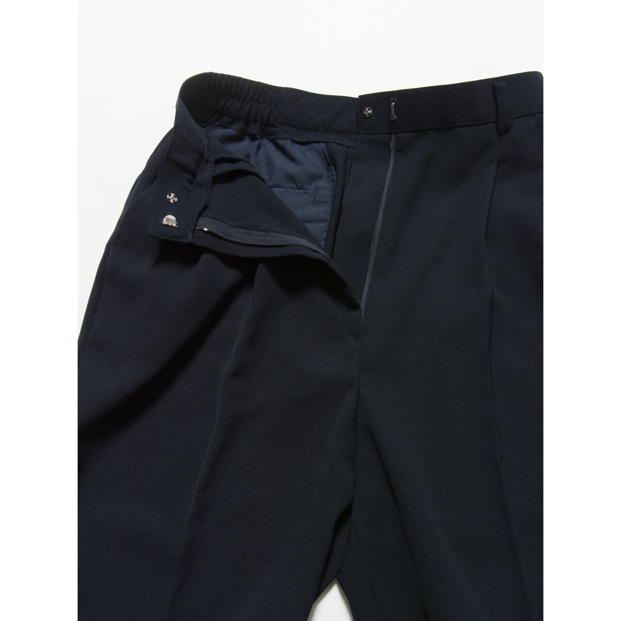 【Made in Japan】2tuck high waist trouser（日本製 2タックハイウエストスラックス パンツ）3b