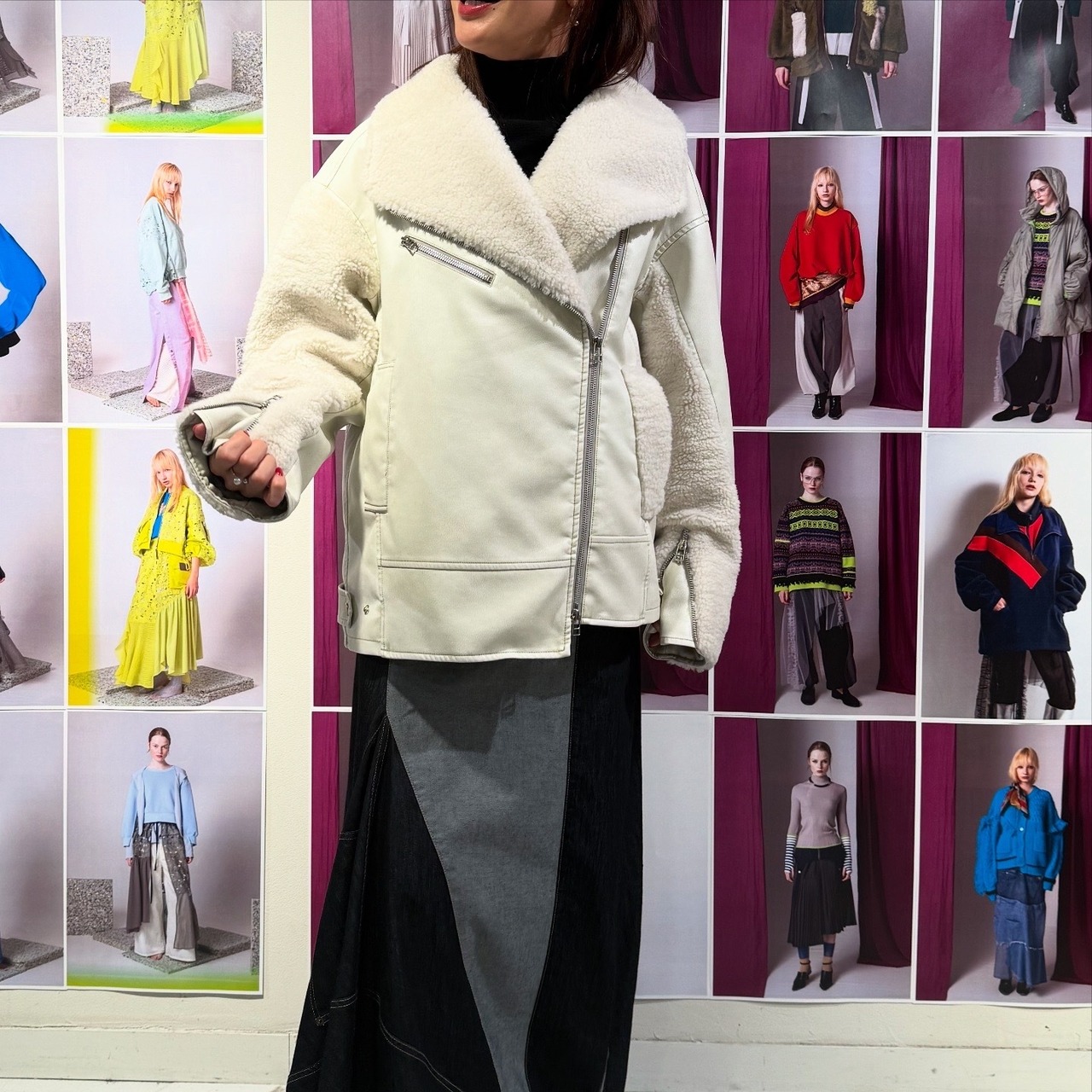 アウラアイラ AULA AILA SHAWL COLLAR RIDERS JACKET