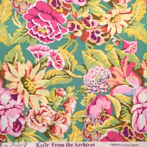 USAコットン ケイフファセットコレクティブKaffe Fassett FloralDance Pink PWGP012