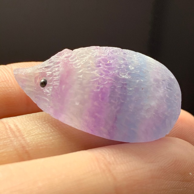 106可愛い色合い、つぶらな瞳フローライトハリネズミさん