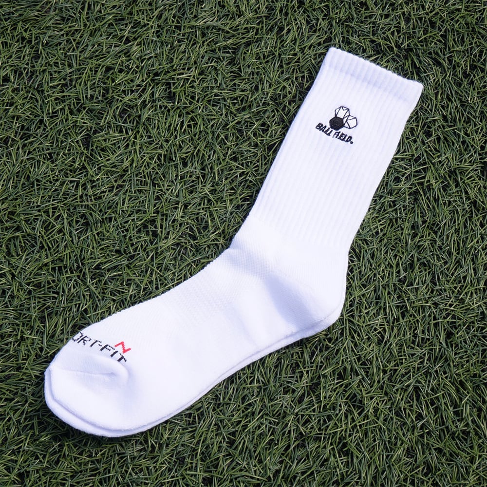 MKBF. LOGO SOCKS WHITE | MK BALL FIELD.