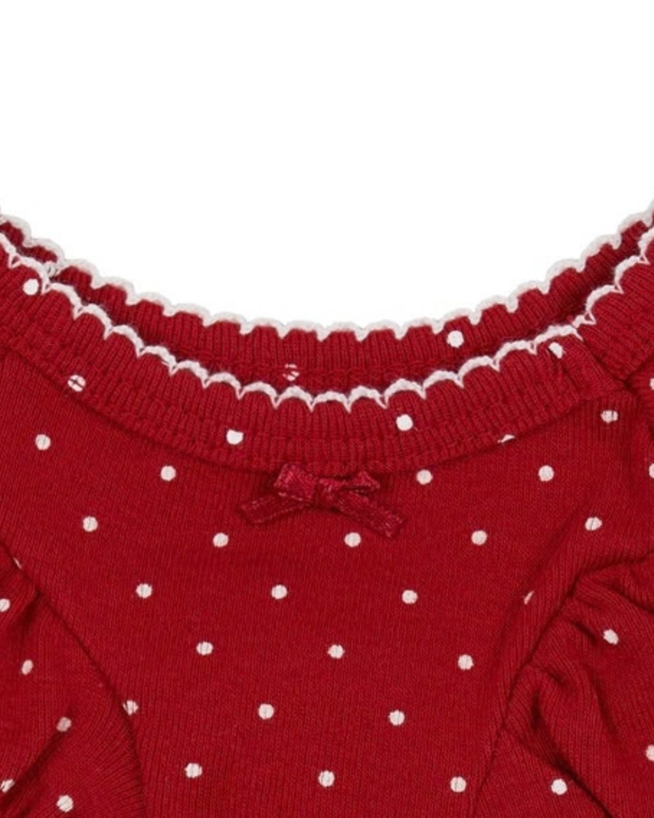 【予約】[ thesallyslaw ] Chloe Puff Romper｜Wine Dot - 14