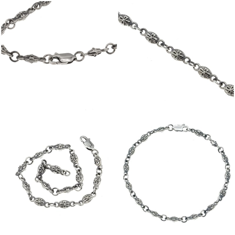 SILVER925 クロス CROSS ブレスレット ボール スモール 小 シルバー