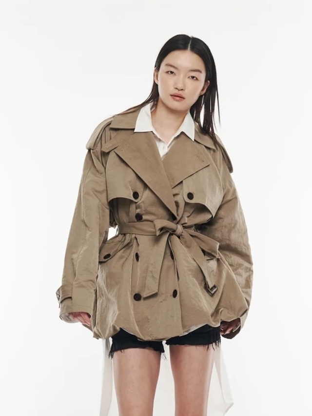 【25AW】POOLDE プールデ / Contoured Mini Trench
