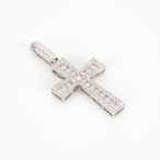 クロス ダイヤモンド ネックレストップ pt900 / 1.000ct