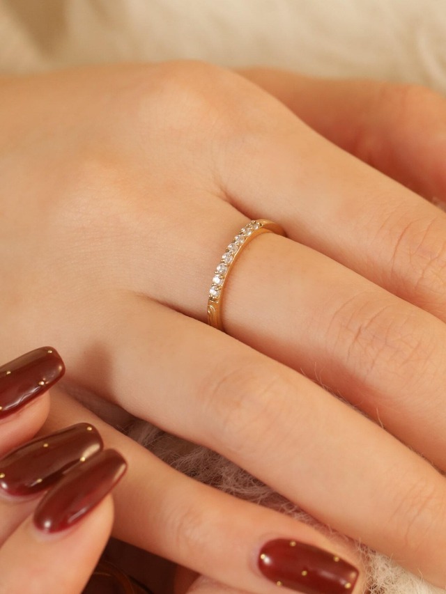 316L hawaiian  eight zirconia ring  #r16