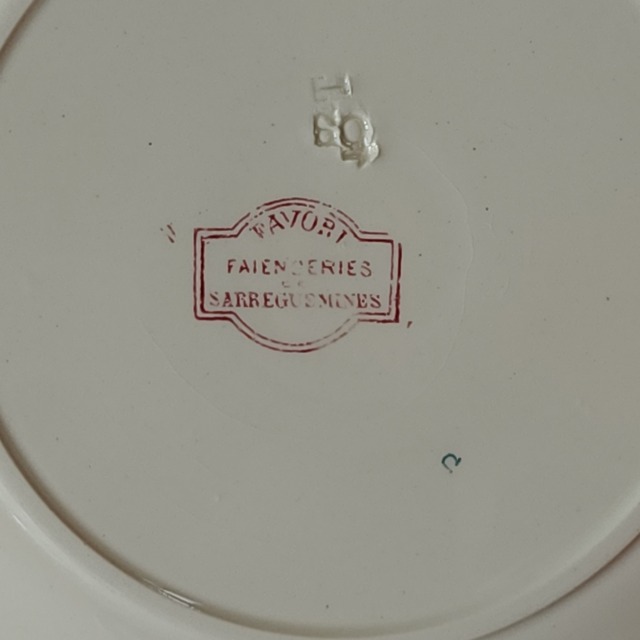 Sarreguemines サルグミンヌ デザートプレート / FAVORI #3
