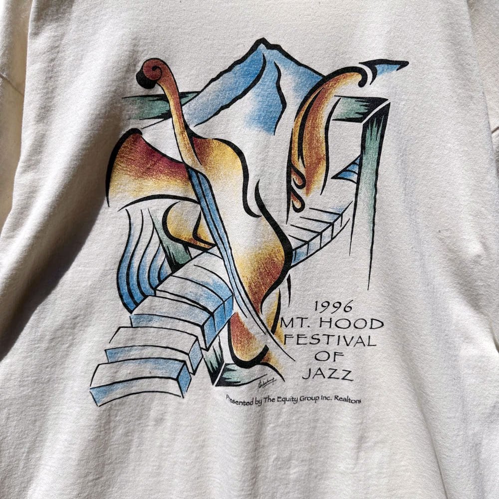 MT. Hood Jazz Festival - Made In USA] Vintage Jazz Festival Print