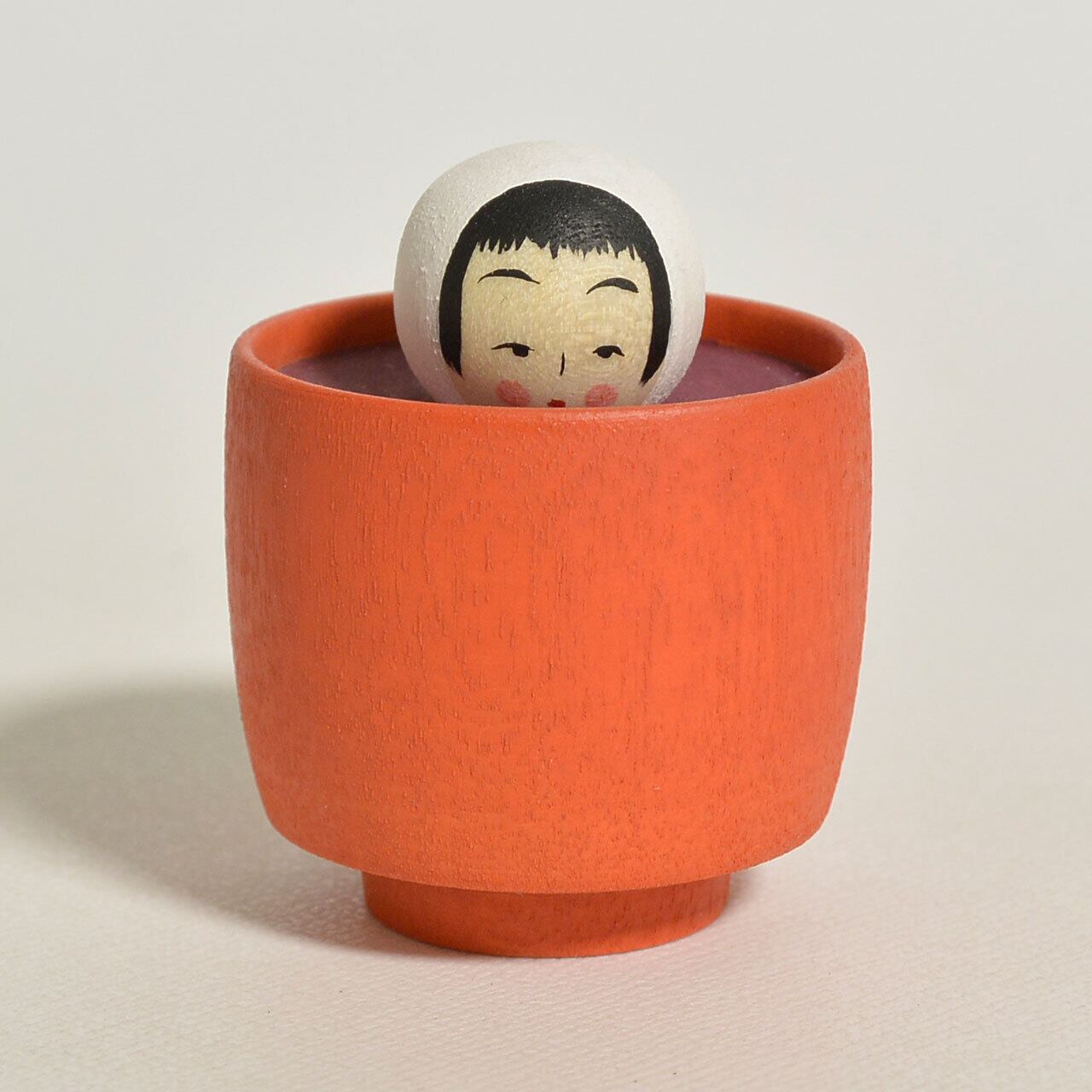 おしるこちゃんこけし 約1.5寸 約4.5cm 鈴木明 工人（作並系）#2381