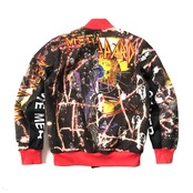 再構築 ロックT ・・ブリーチボンバージャケット ROCK T-SHIRTS MIX BOMBER JACKET【bomber003】