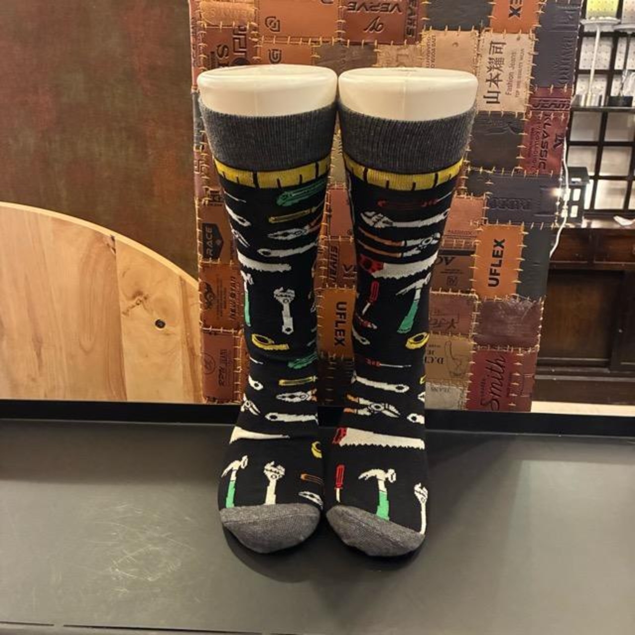 TOPANGA SOCKS Men's　Art Socks Tool　Black