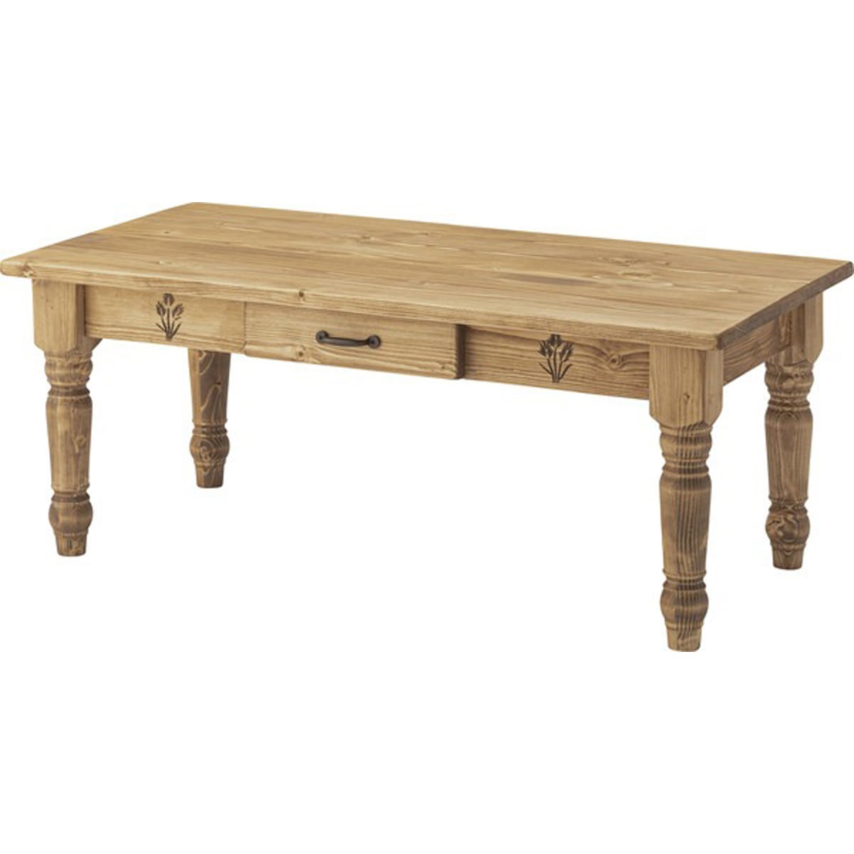 センターテーブル CFS-776 ローテーブル 北欧 カントリー おしゃれ 机 ナチュラル リビング シンプル 収納 引出し コーヒーテーブル