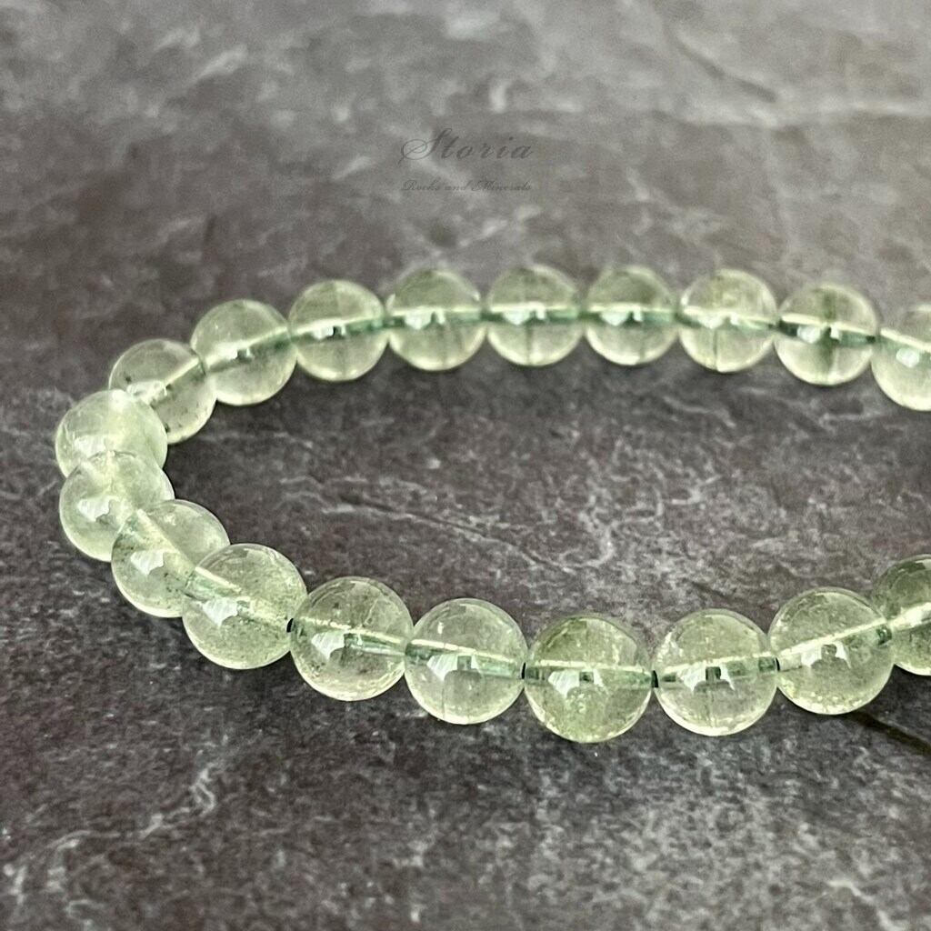 13mm 虹入り マニカラン産 ヒマラヤ水晶 ブレスレット【鑑別済み・画像