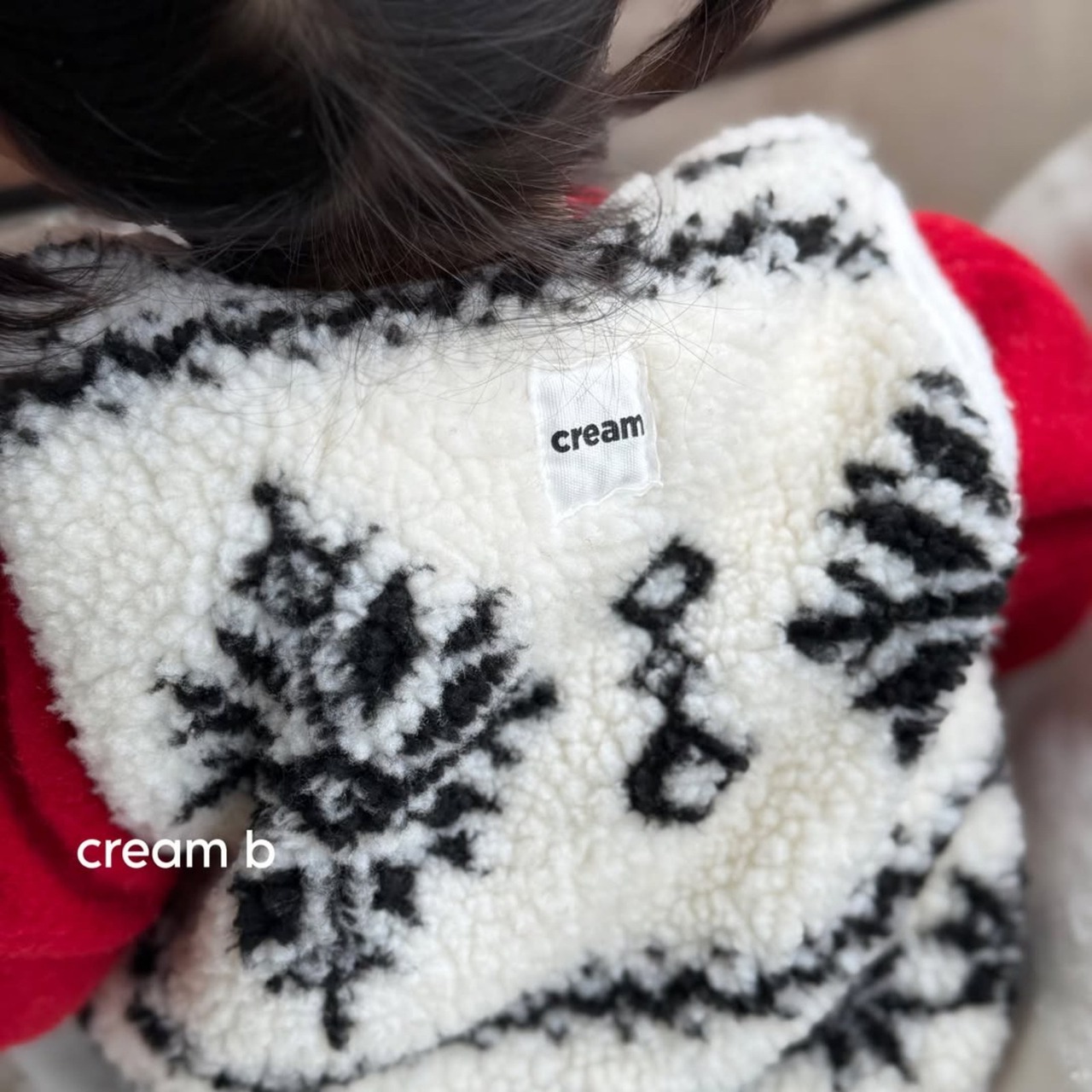 韓国子供服 / 26winter / cream bbang / スノーフレークボアベスト / キッズ / 冬服 *XS~XL*