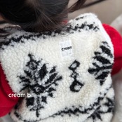 韓国子供服 / 26winter / cream bbang / スノーフレークボアベスト / キッズ / 冬服 *XS~XL*