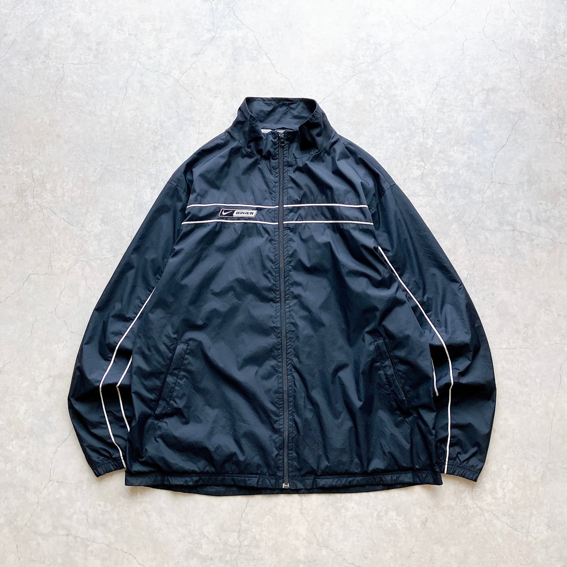 00s NIKE BAUER Zipup Nylon Jacket / ナイキ バウアー ジップ 00s NIKE BAUER Zipup Nylon Jacket / ナイキ バウアー ジップ
