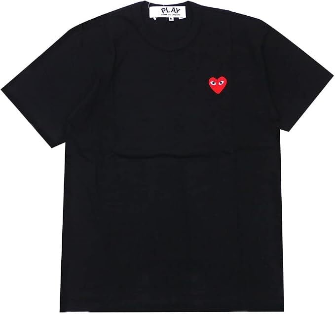 プレイ コムデギャルソン PLAY COMME des GARCONS マルチハートプリント cdg Tシャツ メンズ レディース 半袖 柔らかい肌触り クルーネック ロゴプリント カットソー
