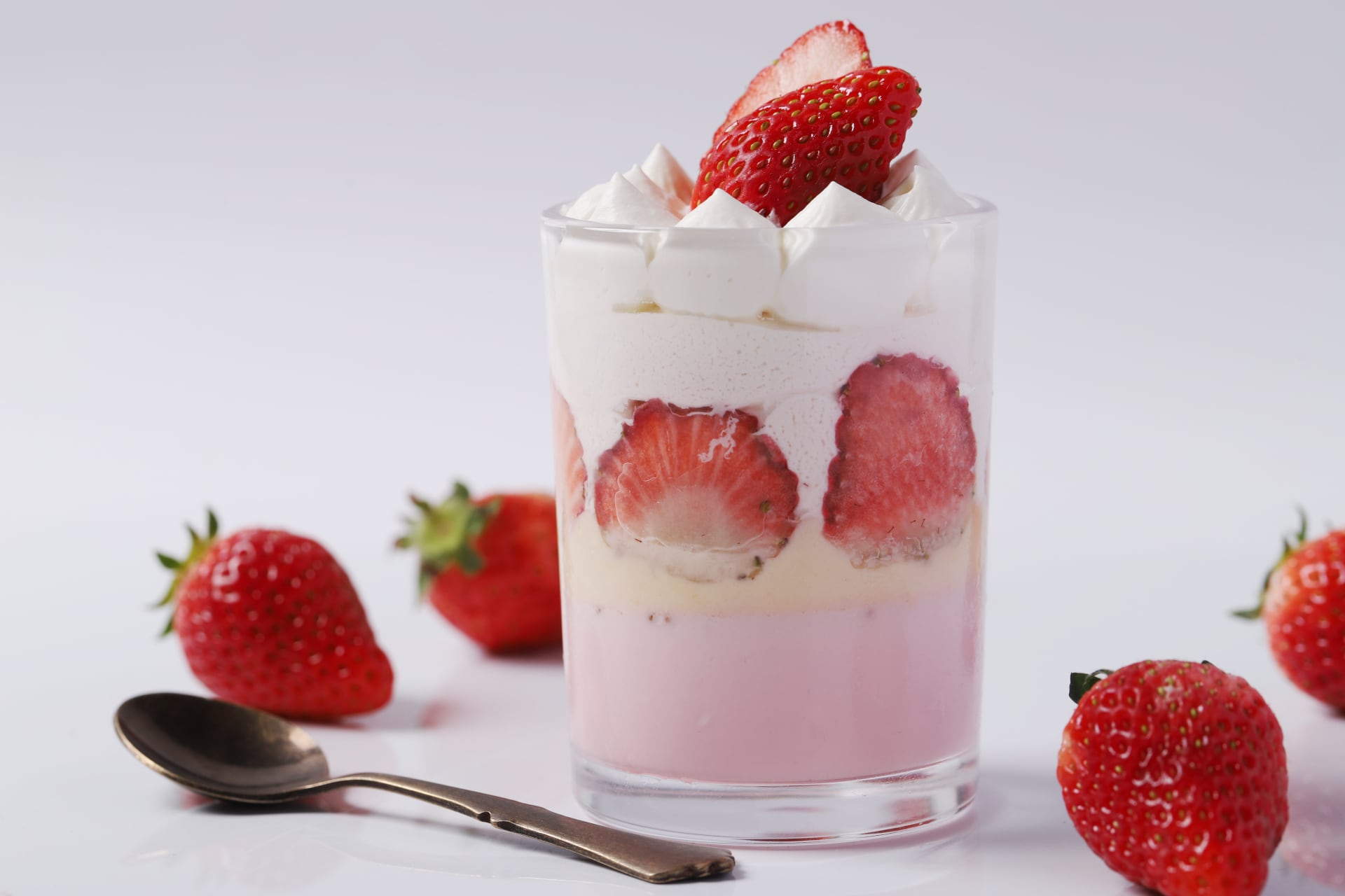 苺のグラスショート