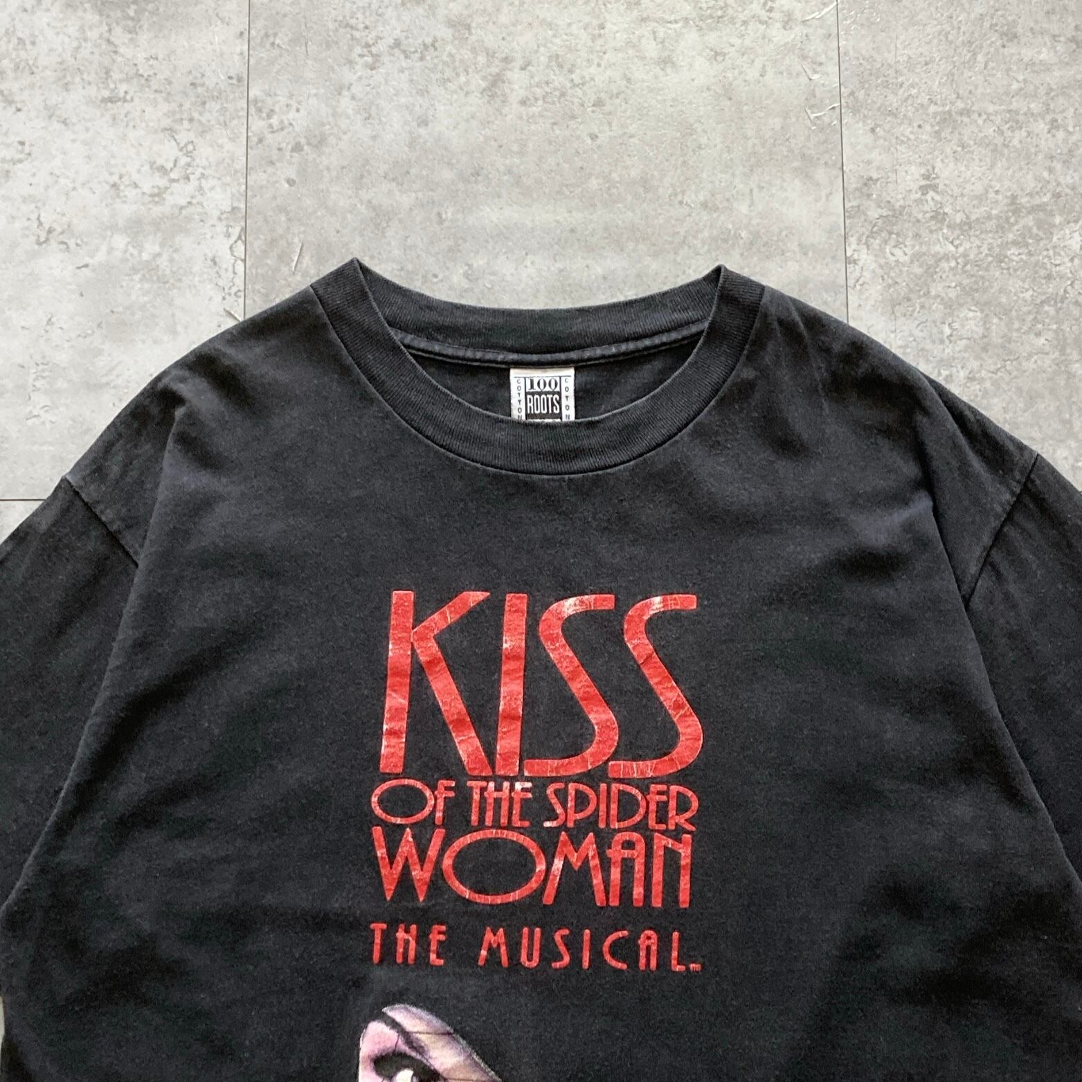 90s ビンテージ KISS OF THE SPIDER WOMEN スウェット USA製】90s KISS OF THE SPIDER WOMAN THE MUSICAL 表記L シングル
