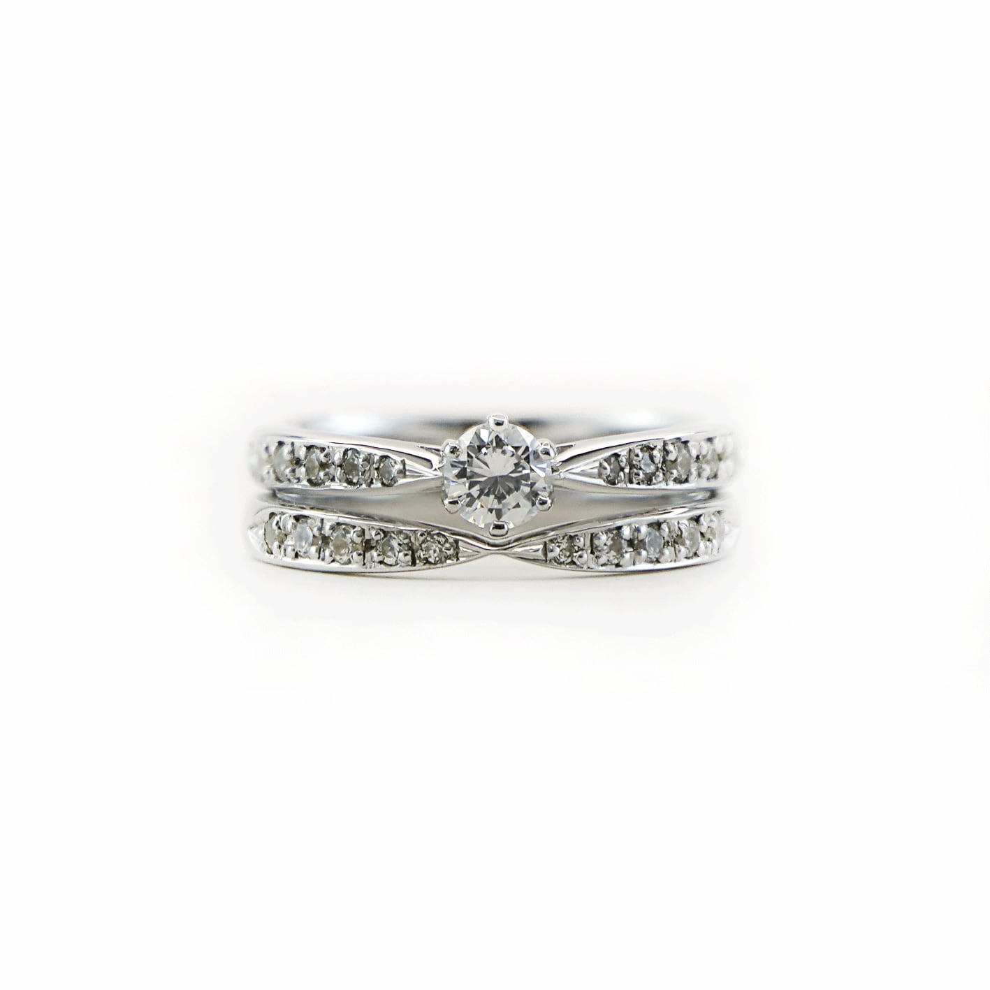【シルバー結婚指輪 マリッジリング】SV925 モアサナイト 結婚指輪 シルバー マリッジリング ペアリング モアッサナイトシリーズ012B
