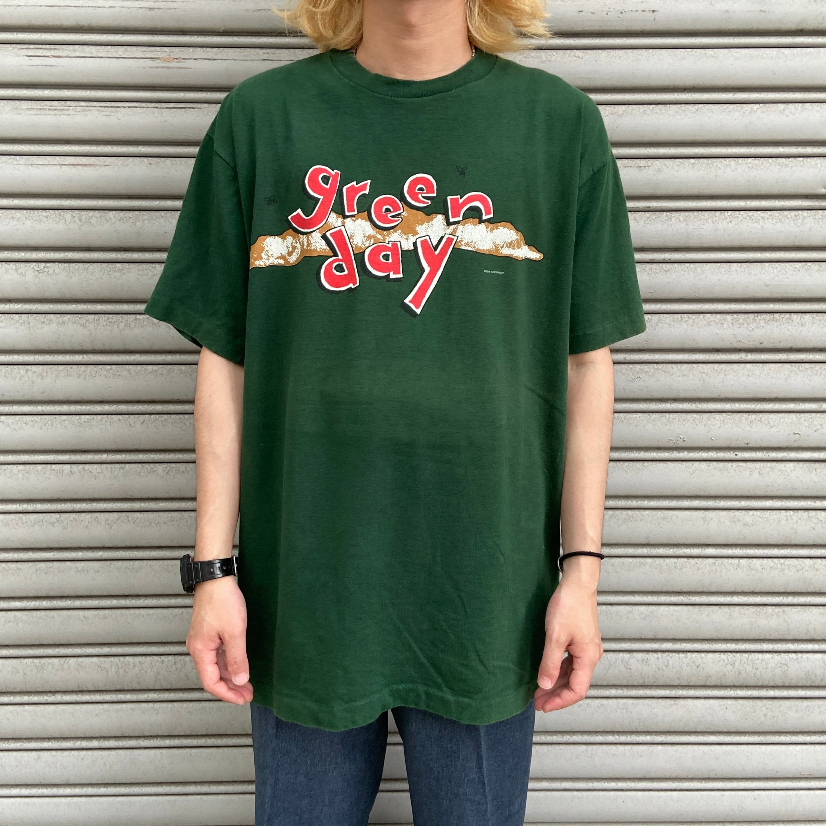GREEN DAY グリーンデイ バンドTシャツ 赤 古着 2001年 