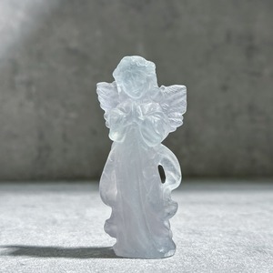 グリーン、ラベンダーフローライト 小さなスイートエンジェル71◇Green Lavender Fluorite Angel ◇天然石・鉱物・パワーストーン