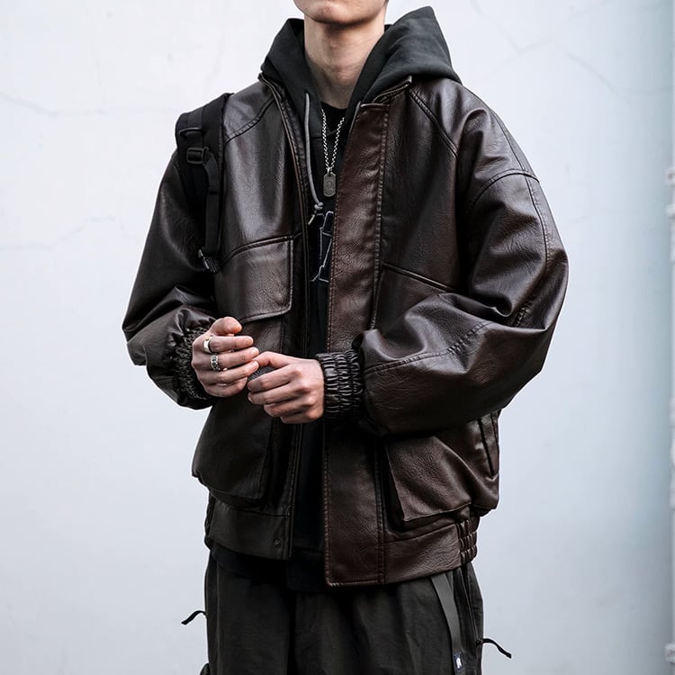 ★LOOSE BIKE WEAR STAND UP COLLAR TOP　　　A0871