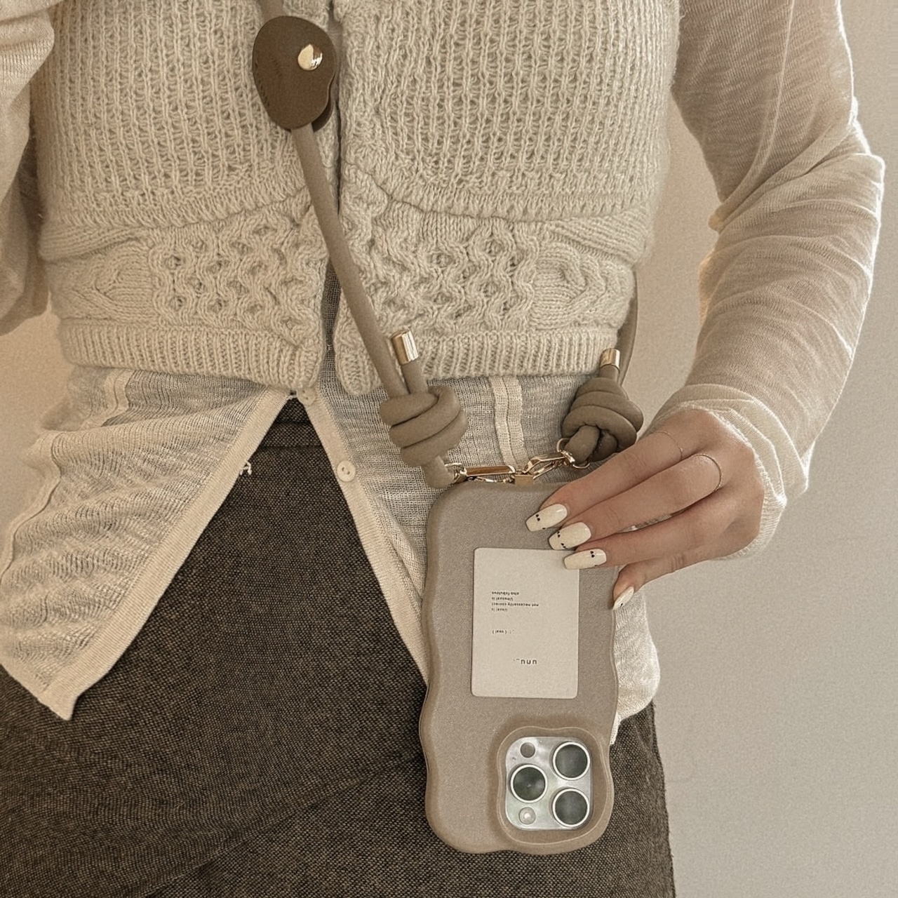 ［ phone strap ］with tag(shoulder)