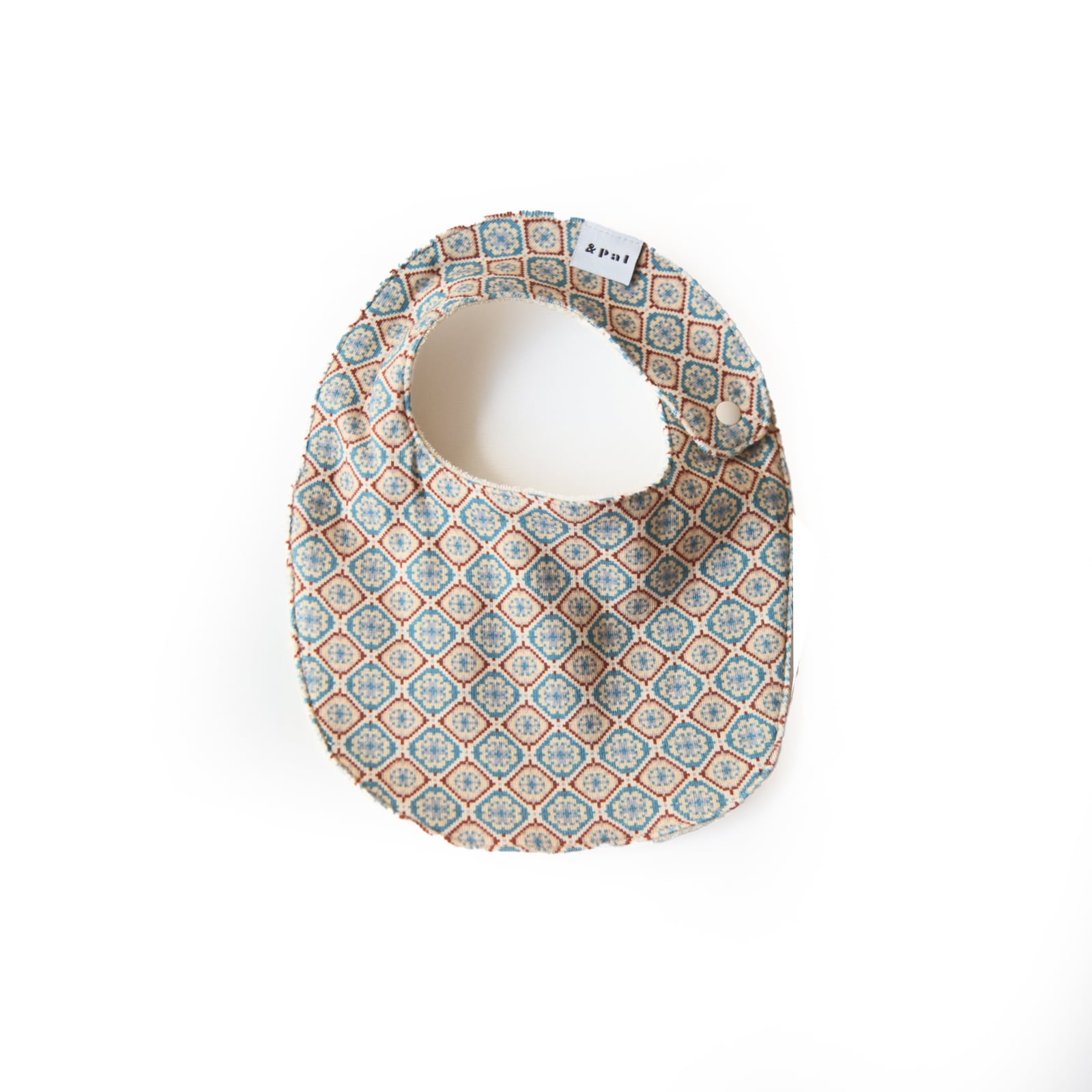 & pal / pixel art pattern bib / blue