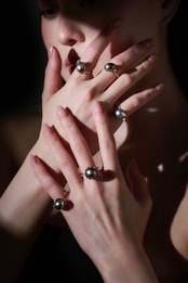 K10 South Sea baroque Pearl (Cradie Ring)