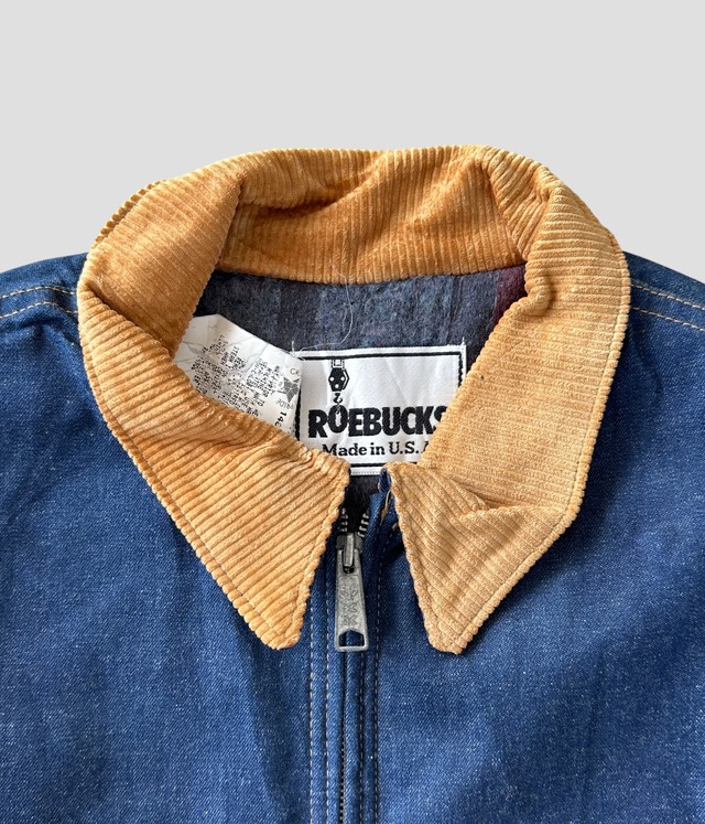 -ROEBUCKS- Vintage 80-90s L Denim Work Jacket made in USA