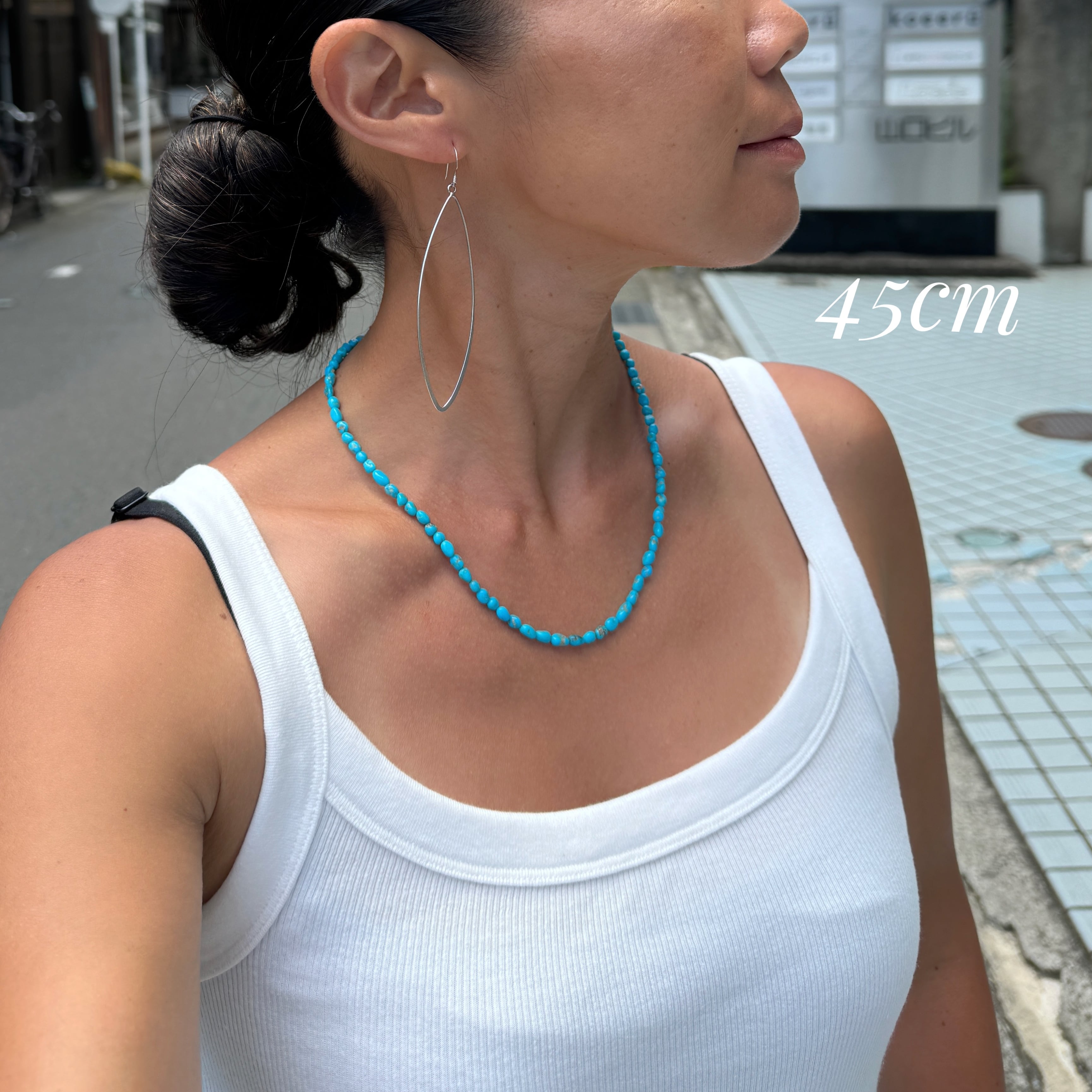 一番長い〜 オーバル 横フープ ピアス | 【公式通販】鎌倉のシルバー