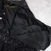 社交ダンス 衣装 ドレス ワンピース スタンダード ブラック系 ホワイト系 黒 白 チョーカー prima boutique プリマブティック クラシック 気品 エレガント フレア スカート 伸縮性 大きいサイズ おしゃれ 女性用 ダンス用