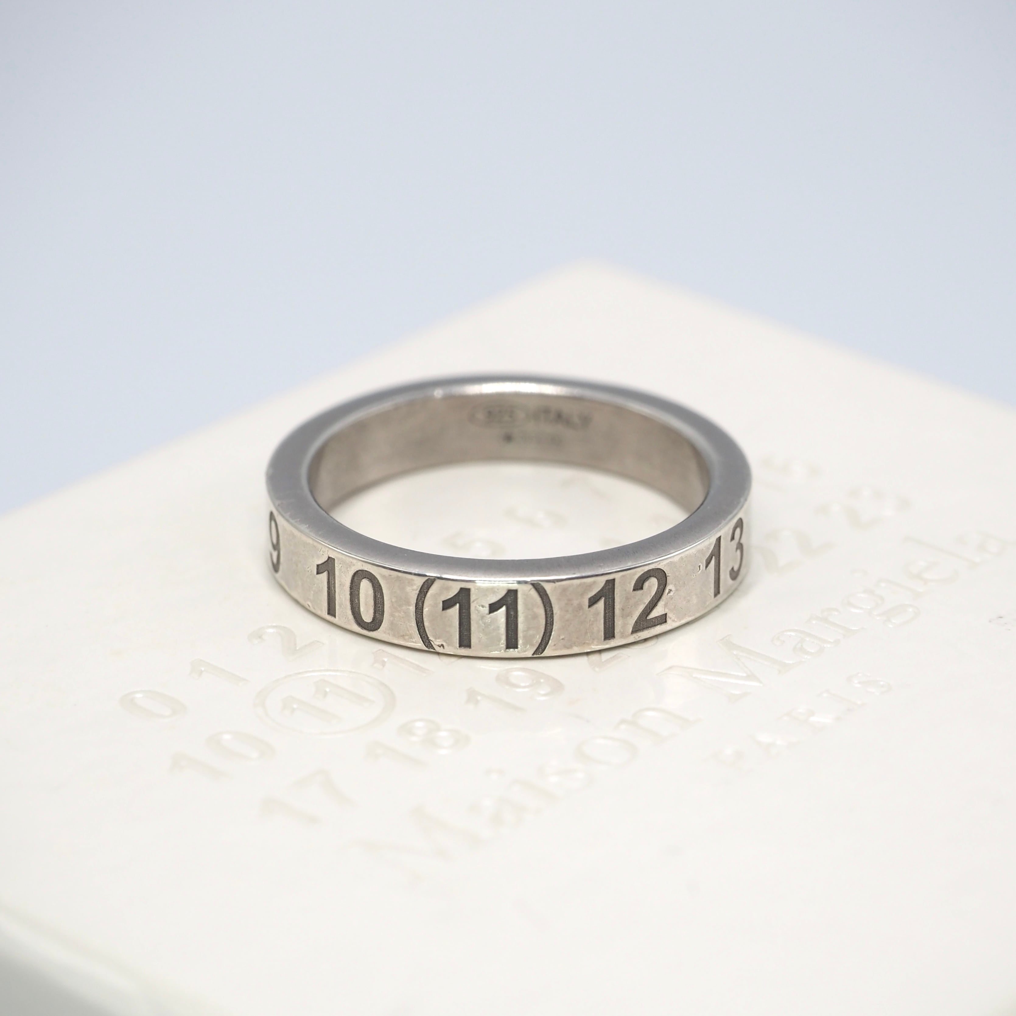 12/18掲載 Maison Margiela 約17号 ナンバーリング シルバー925 メゾンマルジェラ 付属品付き