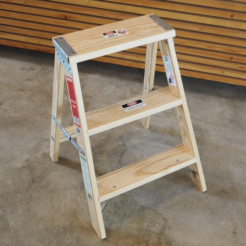 その他MICHIGAN LADDER Wood 3Step Ladder