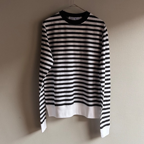 R&D.M.Co-/OLDMAN'S TAILOR　GAUZE BORDER PULLOVER SHIRT／ガーゼボーダー  プルオーバーシャツ　クレイジー　#8027 Crazy