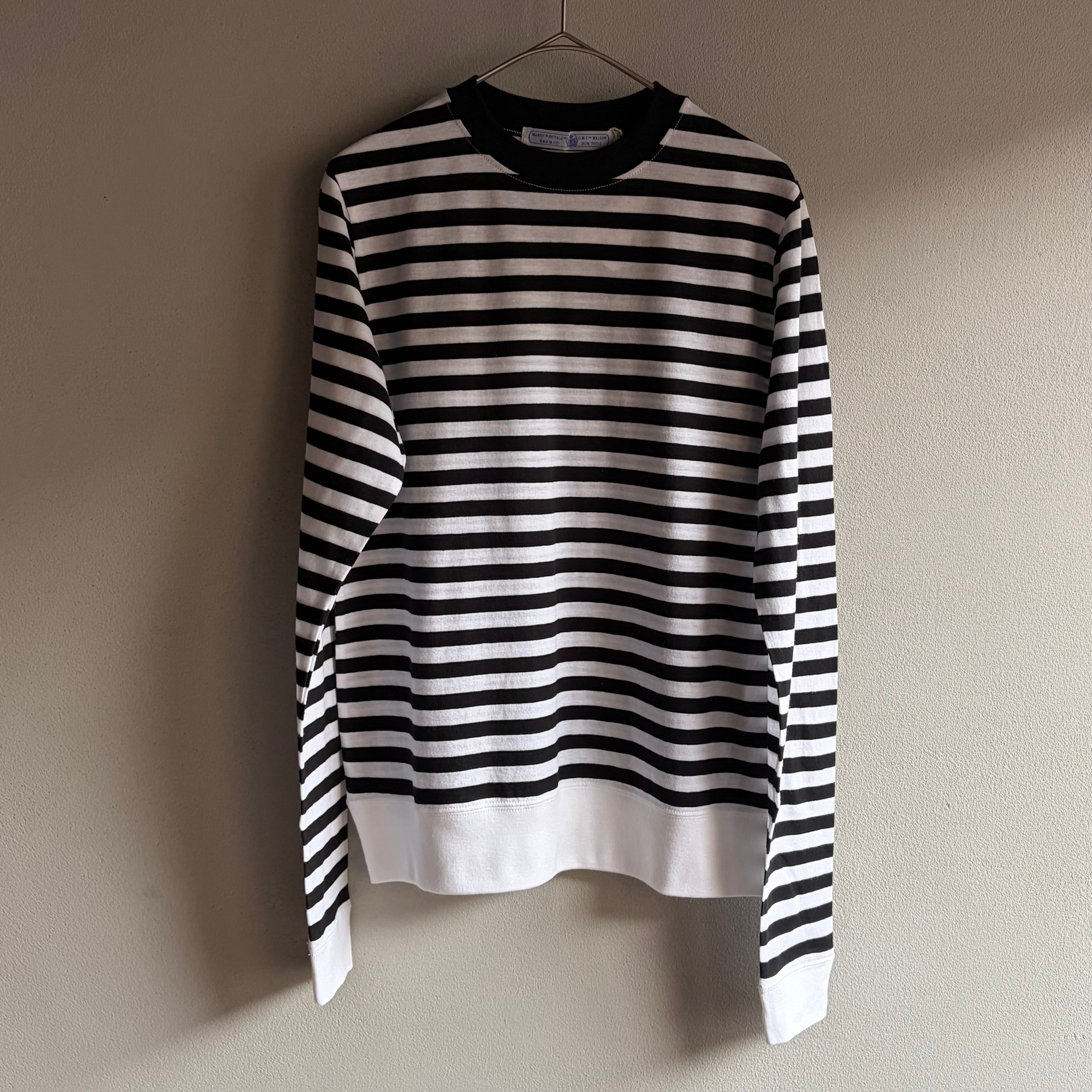R&D.M.Co-/OLDMAN'S TAILOR GAUZE BORDER PULLOVER SHIRT/ガーゼボーダー プルオーバーシャツ クレイジー #8027 Crazy