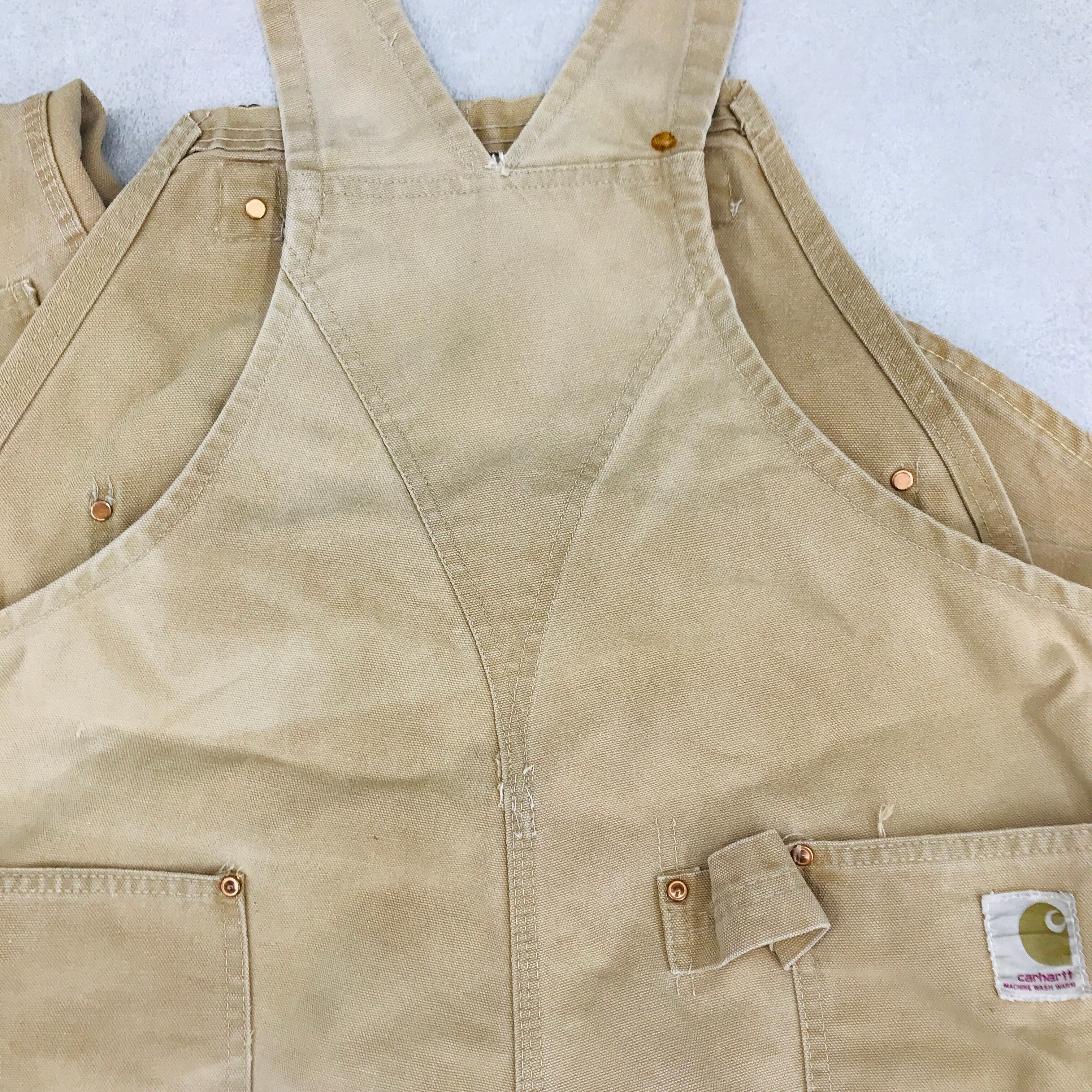 年代 Carhartt プリントタグ ユニオンチケット付きダブルニー