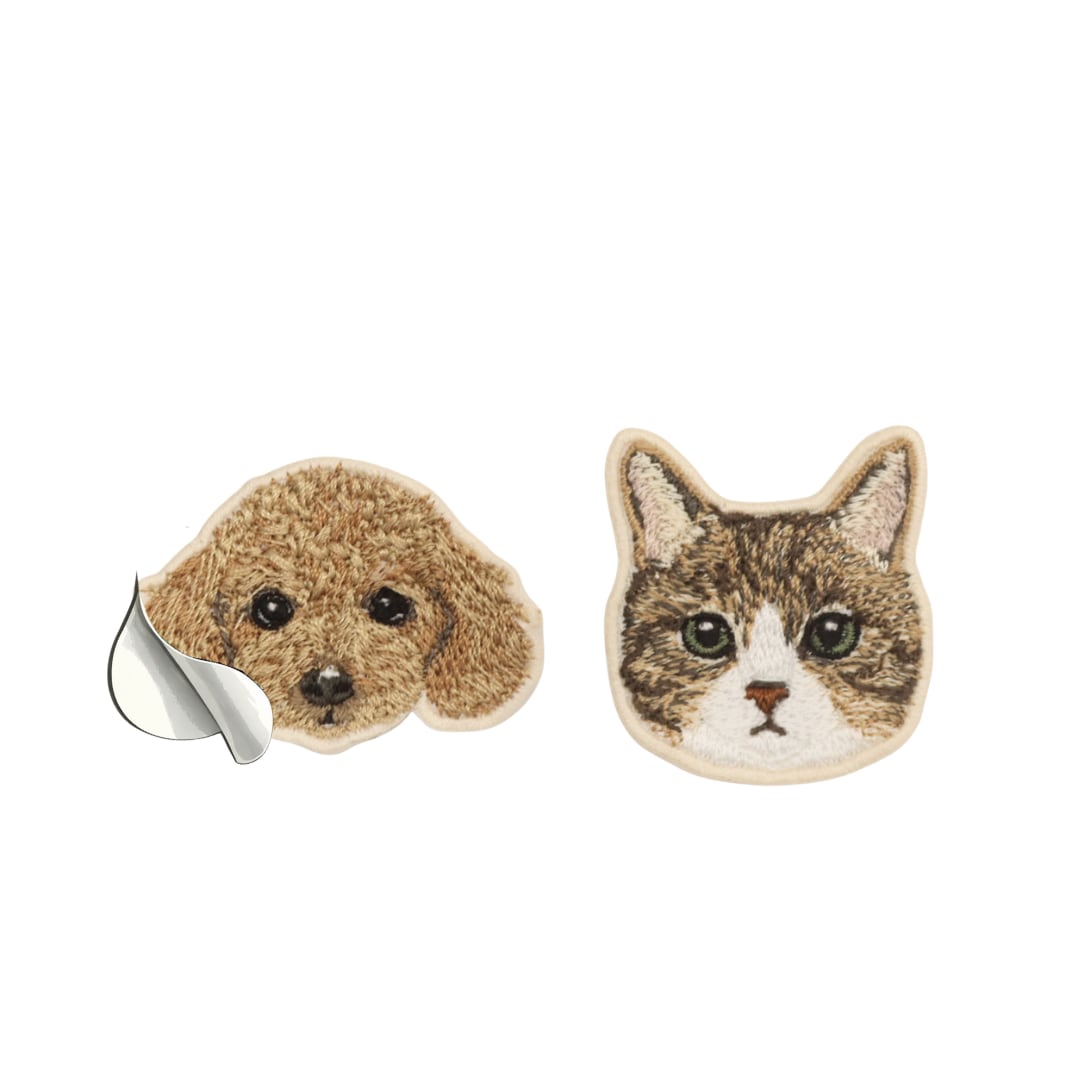 刺繍ワッペン・シール【基本タイプ】 | WOZAWAYA（をざわや） 犬猫刺繍