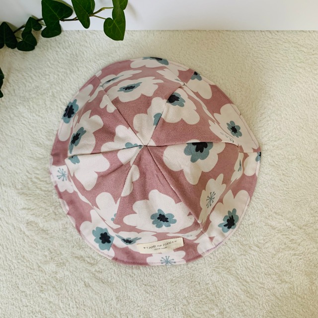 reversible tulip hat『くすみpink』