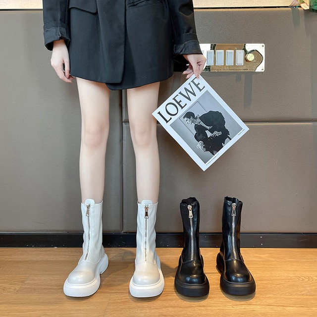 ショートブーツオータムレッドジッパー 靴 シューズ 秋物 部族の婦人靴31581308875