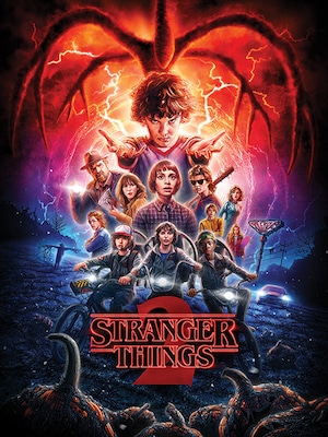 40cm x 30cm キャンバスアート　ストレンジャーシングス シーズン2 メインビジュアル　STRANGER THINGS