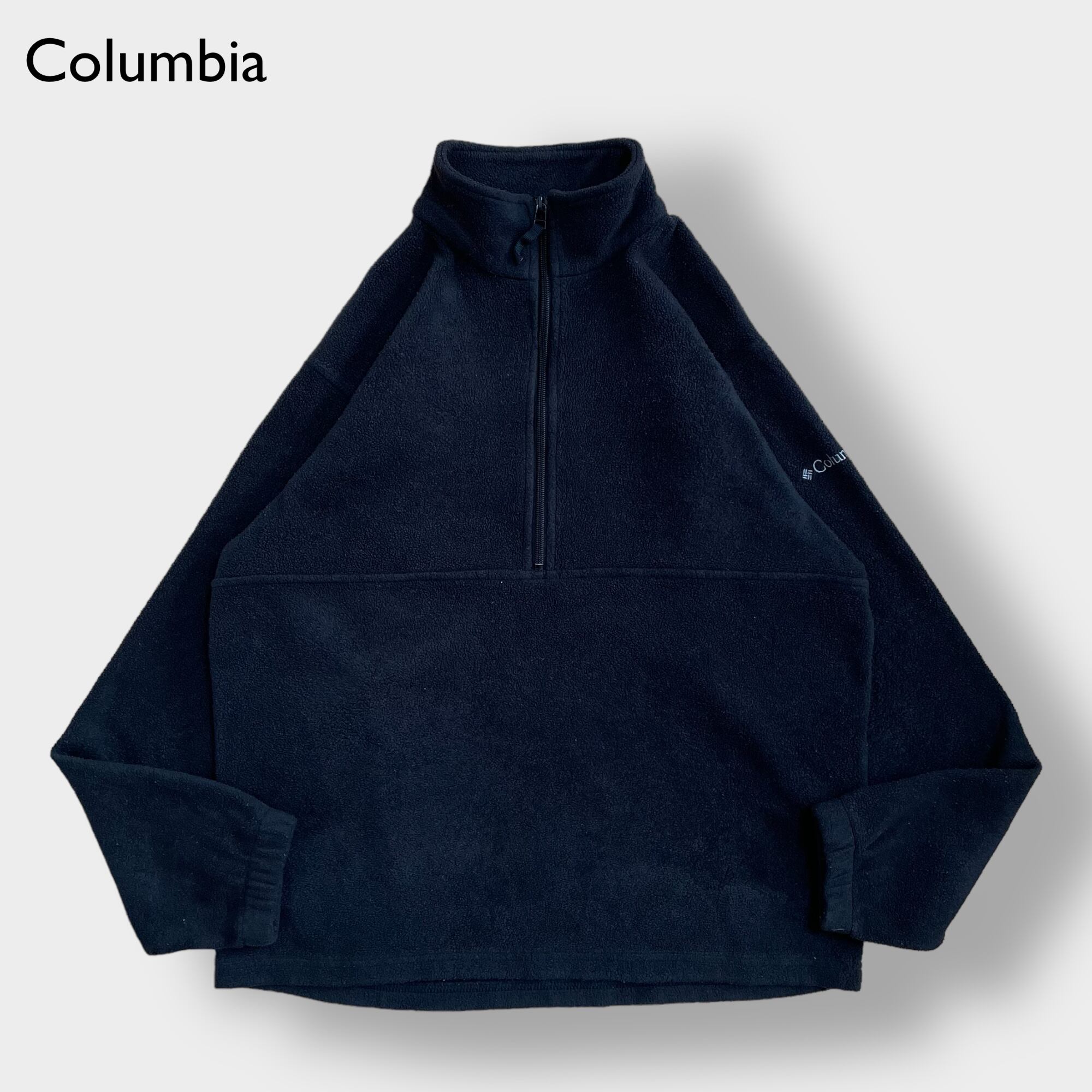 Columbia】フリース ベスト 刺繍ロゴ ワンポイントロゴ XXL ビッグ 