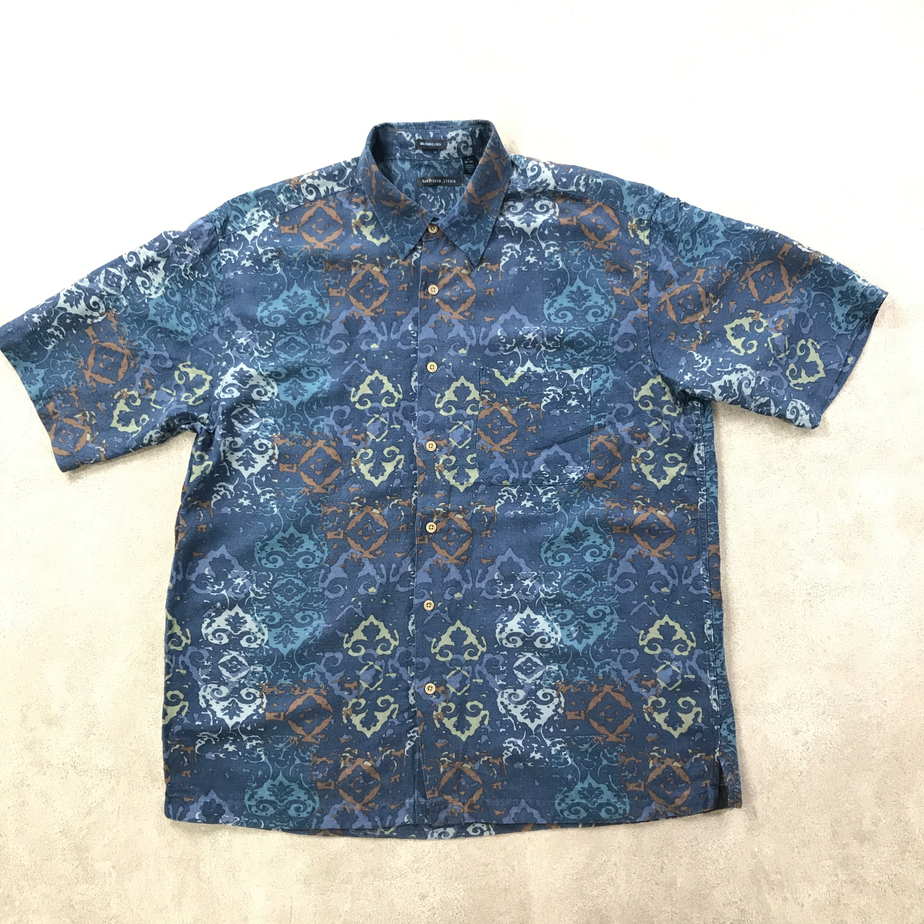 50s ビンテージ van heusen レーヨン ギャバシャツ S