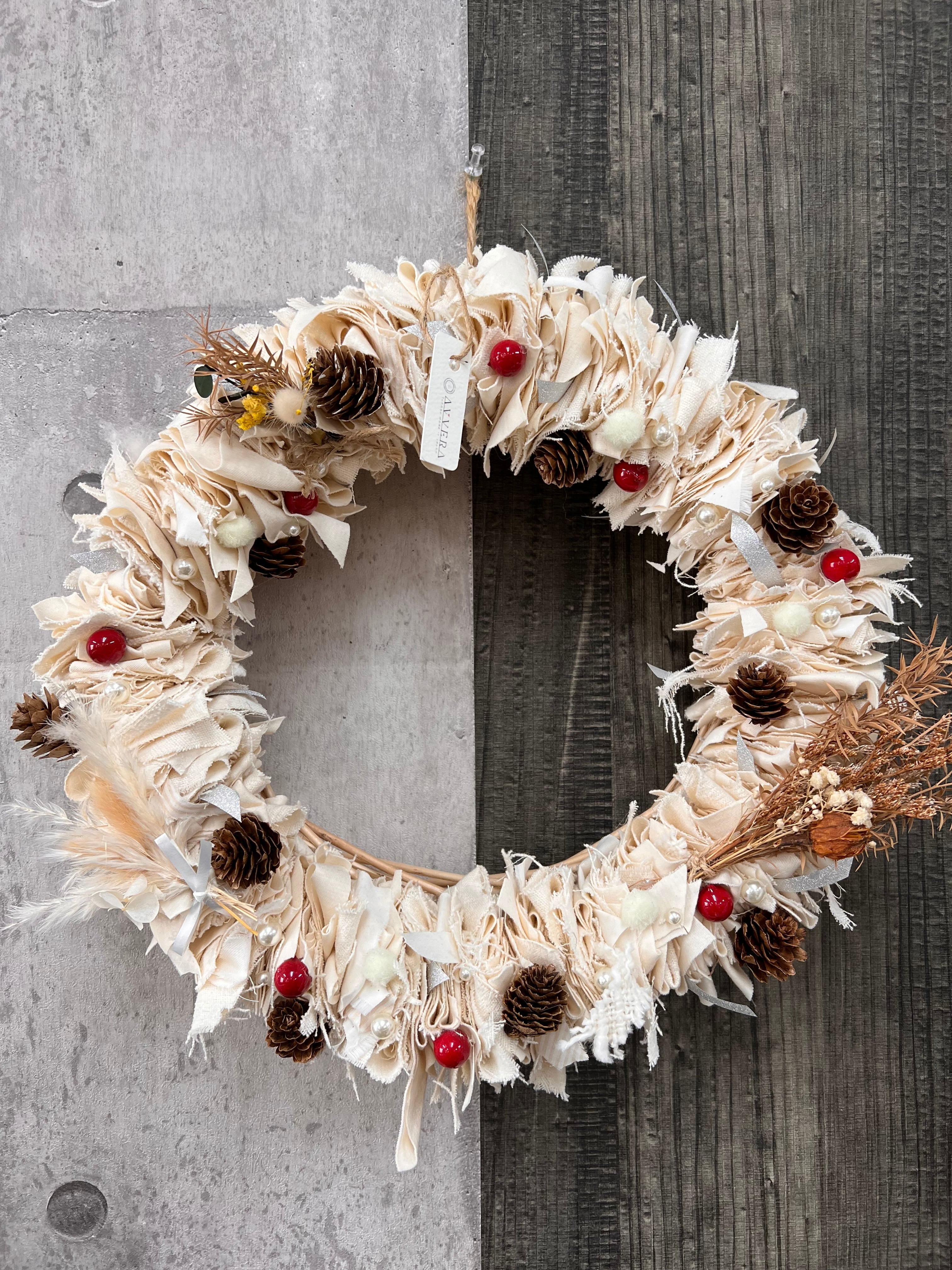 【期間限定】クリスマスリース Mサイズ オーガニックコットン