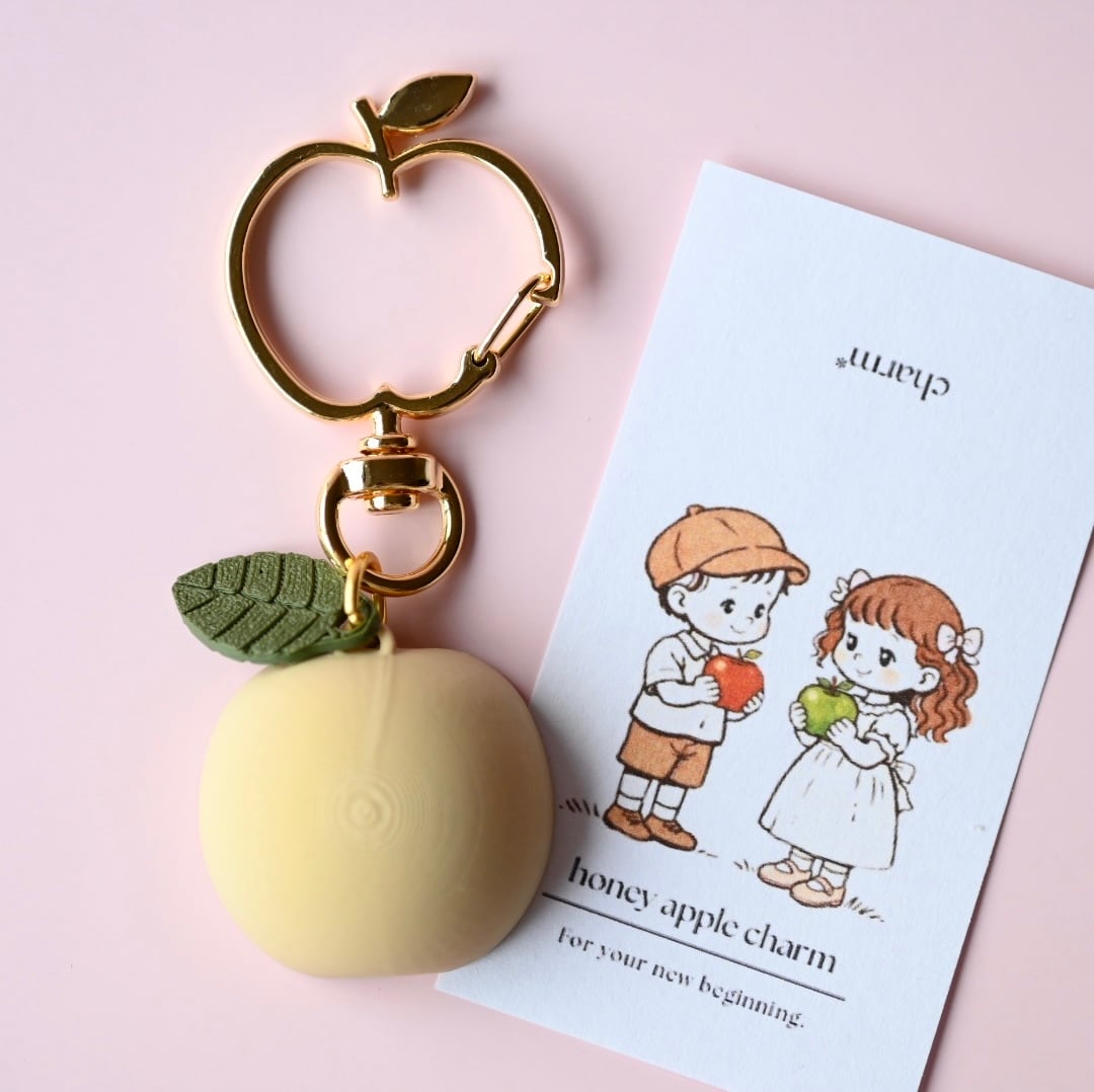 オリジナル商品【黄りんご×ゴールド】蜜りんごチャーム | ponpon*