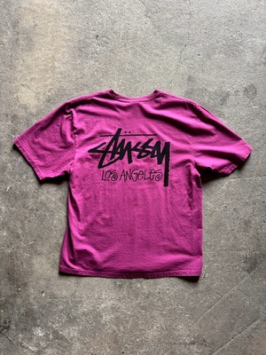 STUSSY STOCK LOS ANGELES S/S TEE (berry)
